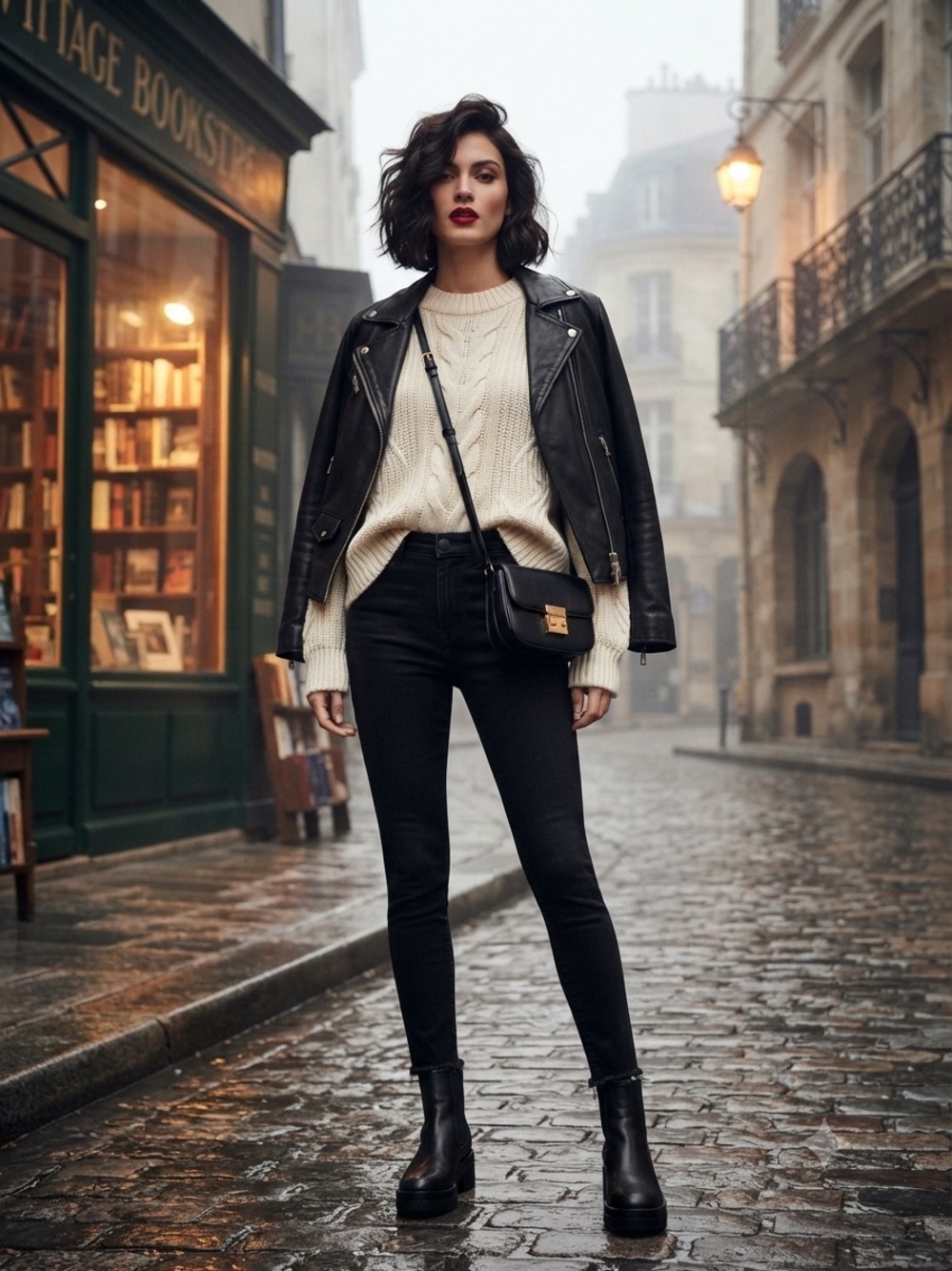 1822 Denim Black Skinny Jeans with High-Rise Fit